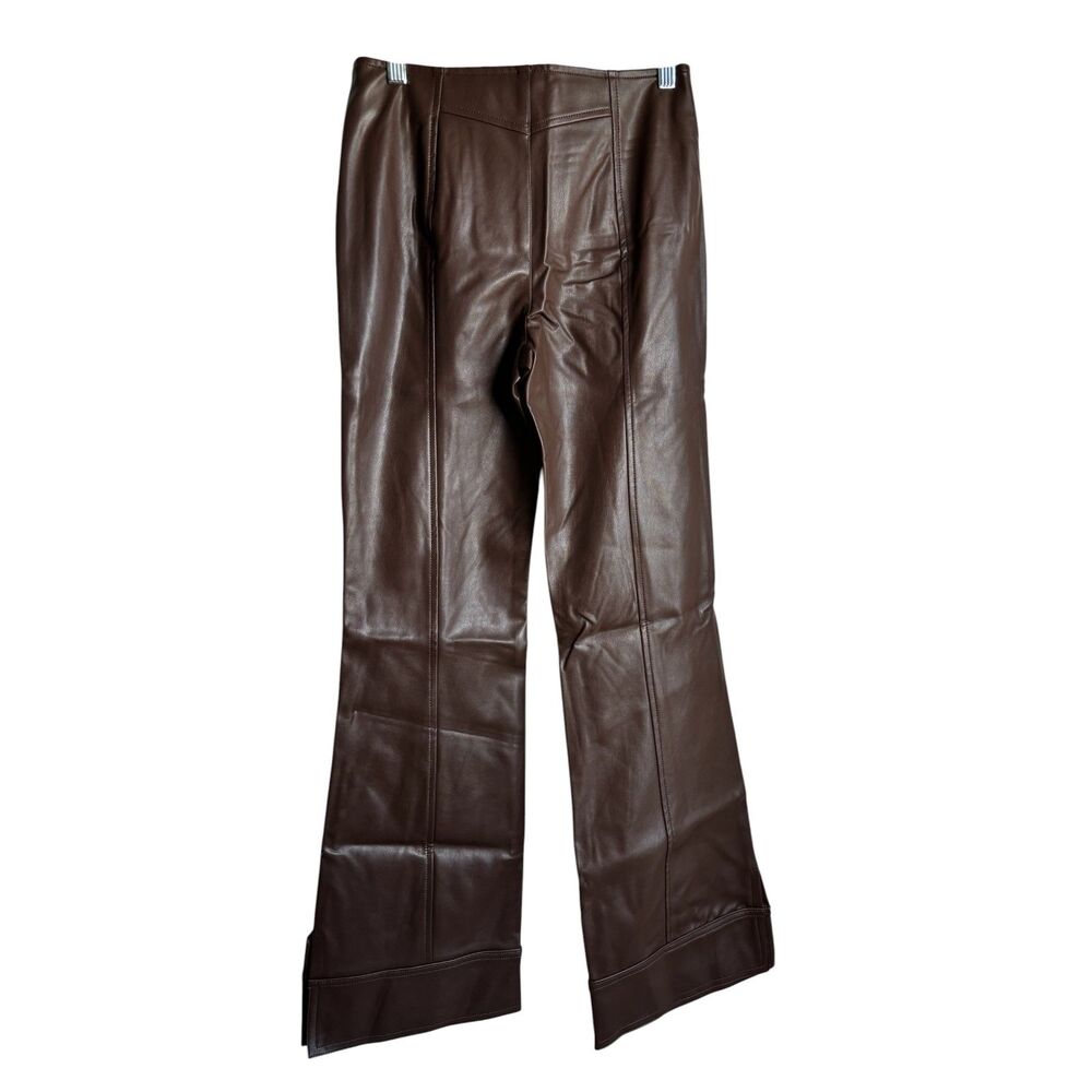 We The Free People Brown Coated Rubberized Straight Leg Pants Size 2XS NWT - Picture 5 of 6